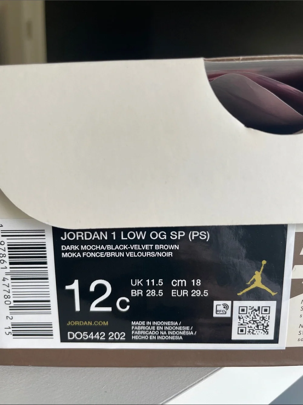 Nike Travis Scott Velvet Brown Sz12C Jordan 1 Low Sneakers - *Price Firm*